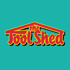 green and red the tool shed logo