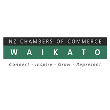 white green black waikato commerce chamber logo